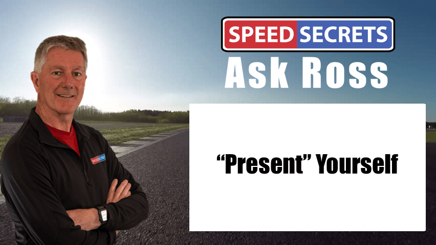Q: In racing, what does it mean to “present” myself to the driver I’m passing?